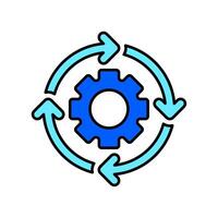 Icon a optimization, isolated against a clean background vector