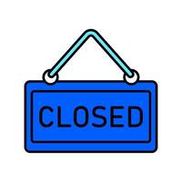 Icon a closed, isolated against a clean background vector