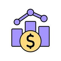 Icon a stock, isolated against a clean background. vector