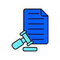 Icon a compliance, isolated against a clean background. vector