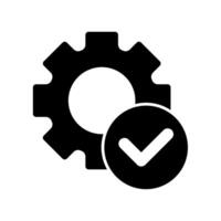 Icon a setup, isolated against a clean background. vector