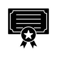 Icon a certificate, isolated against a clean background vector