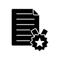 Icon a affidavit, isolated against a clean background vector
