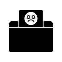 Icon a complain, isolated against a clean background vector