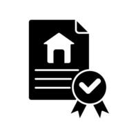 Icon a deed, isolated against a clean background vector