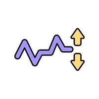 Icon a volatility isolated against a clean background vector
