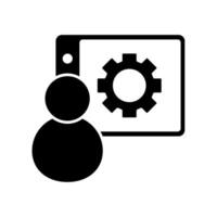 Icon a control panel, isolated against a clean background. vector