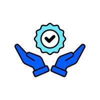 Icon a standards, isolated against a clean background. vector