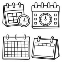 calendar with icons, calendar, symbol, icon, design, sign, set, month, vector