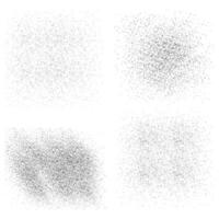 Halftone Grain Texture Overlay Set Black Dust, Spray, and Noise Effects for Graphic Design and Backgrounds vector