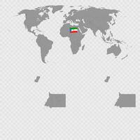 Equatorial Guinea Map Set with World Location. vector