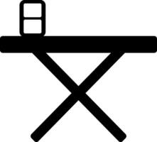 Rounded Filled Ironing board icon vector