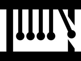 Rounded Filled Newtons Cradle Icon vector