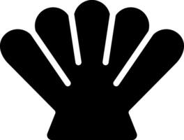 Rounded Filled Shell Icon vector
