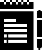 Rounded Filled Notebook Icon vector