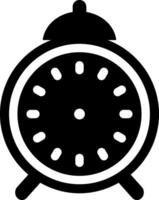 Rounded Filled Alarm Clock Icon vector