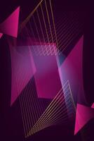 Futuristic Geometric Lines on a Deep Gradient Canvas vector