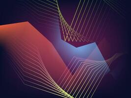 Layered Light and Line Art in a Digital Space vector