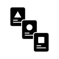 flash cards icon design template simple and clean vector