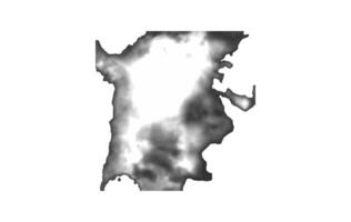 Grayscale Abstract Topographic Map Style Background vector