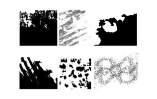Abstract Texture and Brush Stroke Elements vector