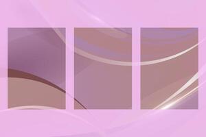 unique gradient smooth A3 cover background set vector