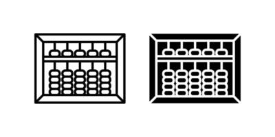 abacus icon set. for mobile concept and web design on white background vector