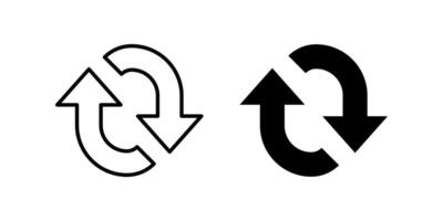 Refresh icon set. for mobile concept and web design. illustration vector