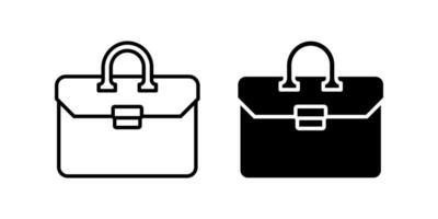 Briefcase icon set.for mobile concept and web design on white background vector