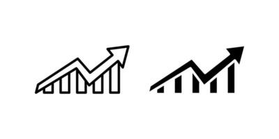 Business Growth icon set.for mobile concept and web design on white background vector