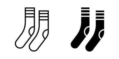 Socks icon set. Striped Socks Symbol. for mobile concept and web design. illustration on white background vector
