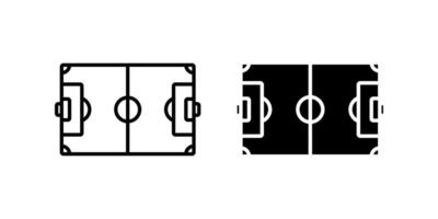 Soccer field icon. for mobile concept and web design. illustration vector