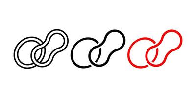 Rubber Bands icon set. for mobile concept and web design on white background vector