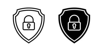 Set of security shield icons. for mobile concept and web design. illustration on white background vector