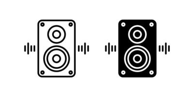 Speaker icon set. for mobile concept and web design. illustration vector