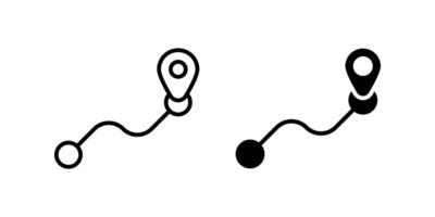 Route Icon Set. for mobile concept and web design. illustration vector