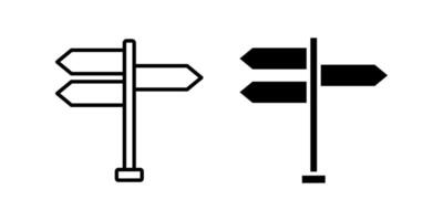 Signpost icon set. for mobile concept and web design. illustration vector