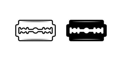 Set of Razor blade icon set. for mobile concept and web design. illustration on white background vector