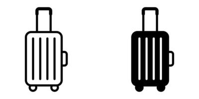 Suitcase icon set. for mobile concept and web design. illustration vector