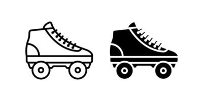 Roller skate icon set. for mobile concept and web design. illustration vector