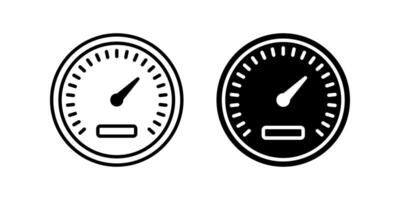 Speedometer icon set. for mobile concept and web design. illustration vector
