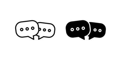 Speech bubbles icon set. chat bubble sign. for mobile concept and web design. illustration on white background vector