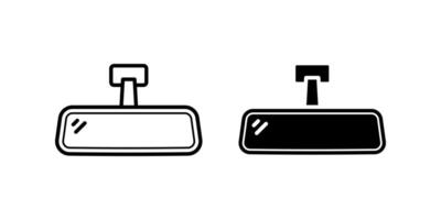 Rear Mirror icon set. for mobile concept and web design. illustration vector