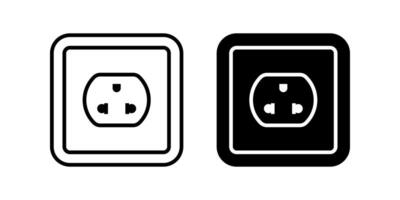 Socket Icon Set. for mobile concept and web design. illustration vector