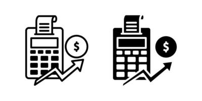 Accounting icon set.for mobile concept and web design on white background vector