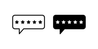 Review icon set. for mobile concept and web design. illustration vector