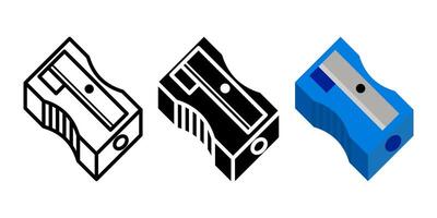 Sharpener icon set. for mobile concept and web design. illustration vector