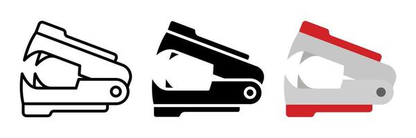 Stapler Remover icon set. for mobile concept and web design. illustration vector