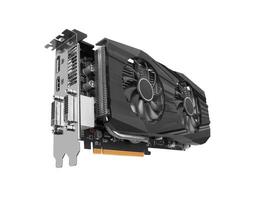Graphics card on white photo