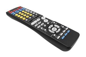 Remote control on white background photo